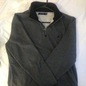 Nautica grey 1/4 quarter zip
